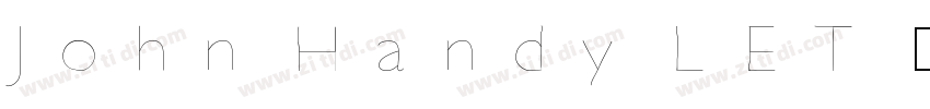John Handy LET 普通(We字体转换